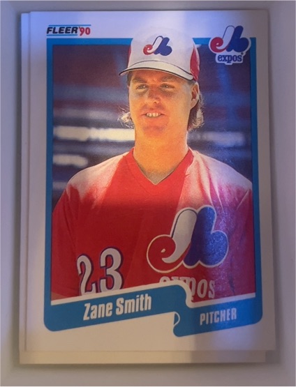 1990 Fleer #362 Zane Smith — front