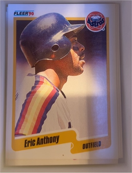 1990 Fleer #222 Eric Anthony — front