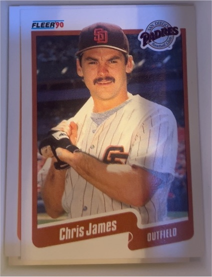 1990 Fleer #161 Chris James — front