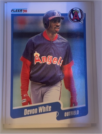 1990 Fleer #147 Devon White — front