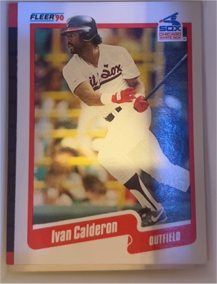 1990 Fleer #529 Ivan Calderon — front