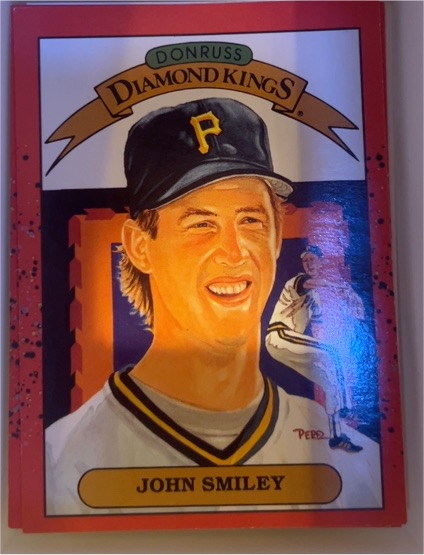 1990 Donruss Diamond Kings #17 John Smiley — front