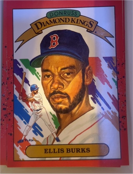 1990 Donruss Diamond Kings #23 Ellis Burks — front
