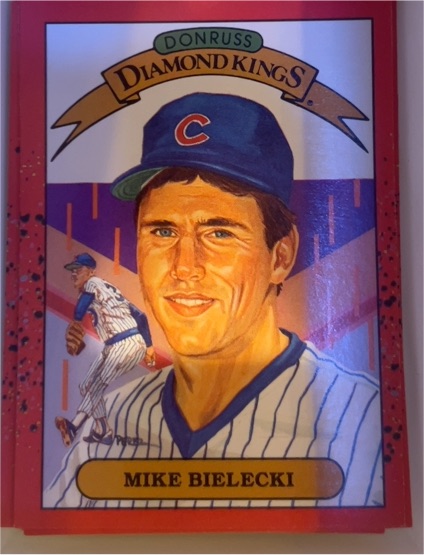 1990 Donruss Diamond Kings #9 Mike Bielecki — front