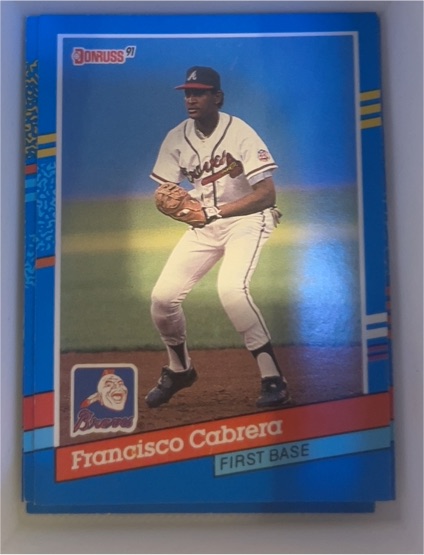 1991 Donruss #341 Francisco Cabrera — front