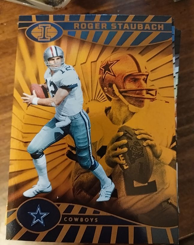 2024 Panini Illusions #97 Roger Staubach Orange Trophy Collection Dallas Cowboys — front