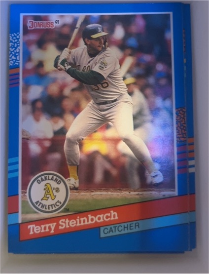 1991 Donruss #329 Terry Steinbach — front
