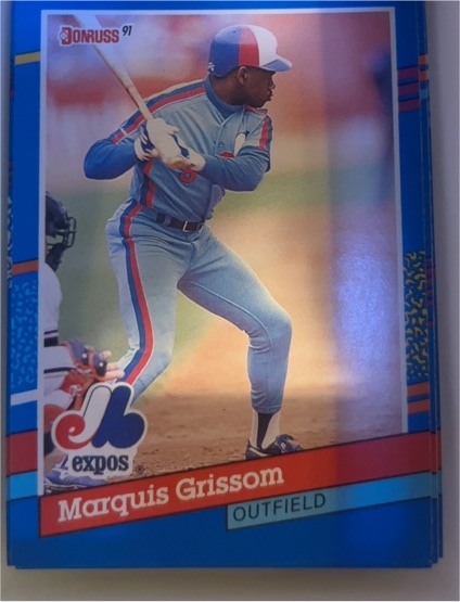 1991 Donruss #307 Marquis Grissom — front