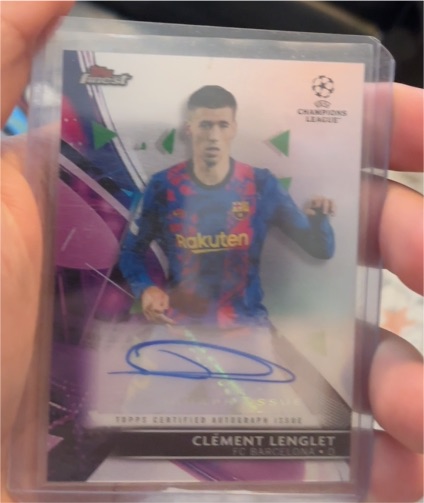 2021-22 Topps Finest UEFA Champions League #77 Clément Lenglet — front