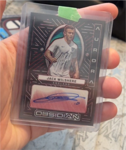 2022 Panini Obsidian Aurora #AA-JW Jack Wilshere — front