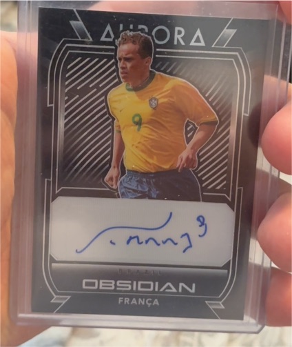 2020-21 Panini Obsidian Aurora Autographs #AU-FRC França — front