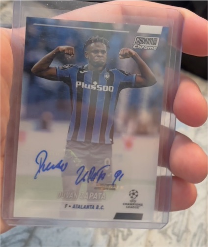 2021-22 Topps Stadium Club Chrome UEFA #91 Duvan Zapata — front