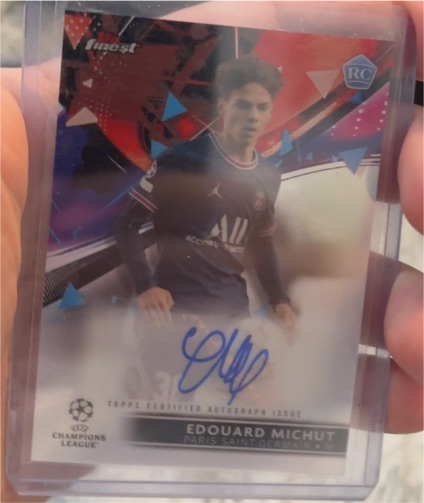 2021-22 Topps Finest UEFA Champions League #BA-EM Edouard Michut — front