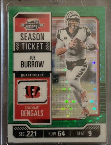 2023 Panini Contenders Optic Season Ticket #22 Joe Burrow — front