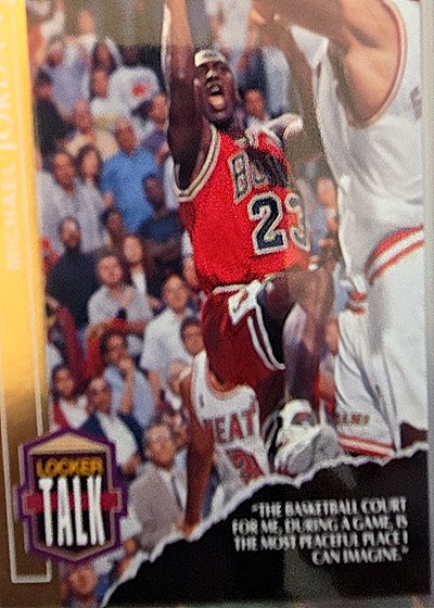 1993-94 Upper Deck Locker Talk #LT1 Michael Jordan — front