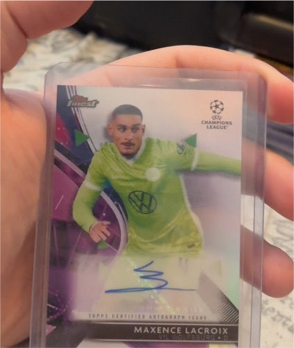 2021-22 Topps Finest UEFA Champions League #21 Maxence Lacroix — front