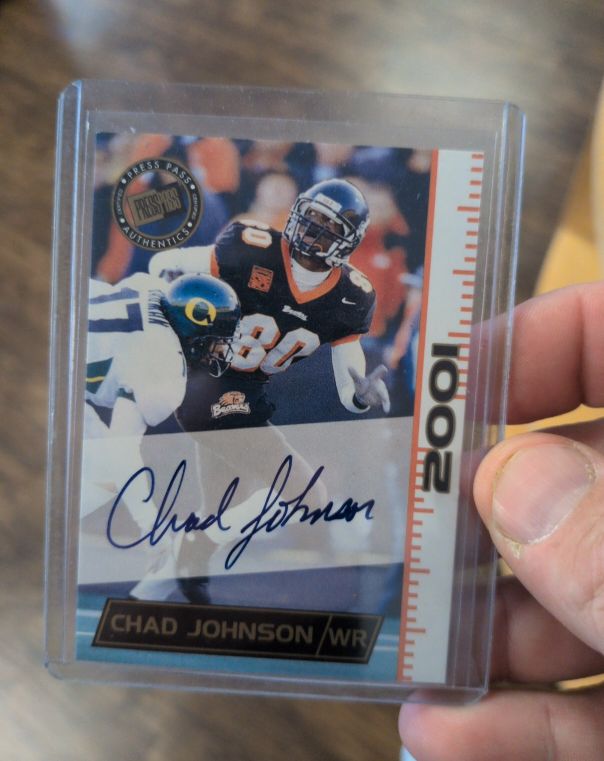 2001 Press Pass Autographs #11 Chad Johnson — front