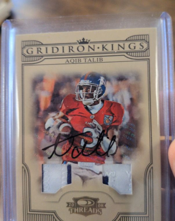 2008 Donruss Threads Gridiron Kings #CGK-12 Aqib Talib — front