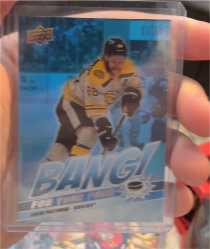 2024-25 Upper Deck Series 2 Bang For Your Puck #BP-9 David Pastrnak — front