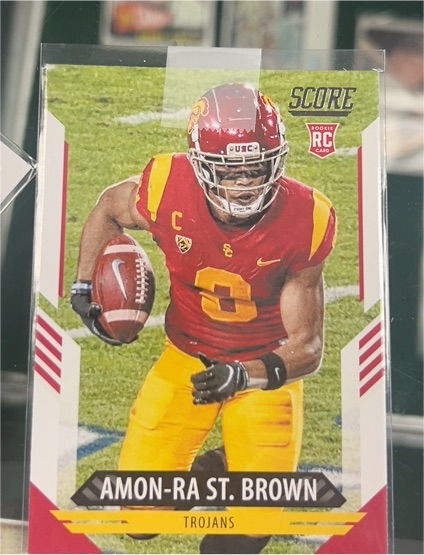 2021 Panini Score #330 Amon-Ra St. Brown — front