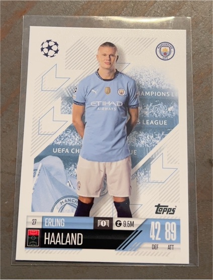 2024 Topps Match Attax Champions League #27 Erling Haaland — front