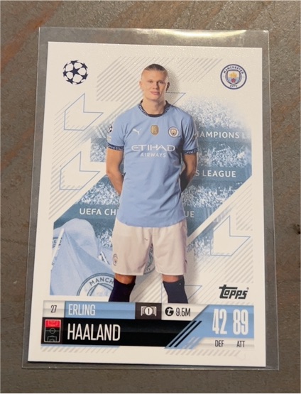 2024 Topps Match Attax Champions League #27 Erling Haaland — front