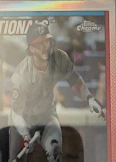 2023 Topps Chrome Washington Nationals Baseball Card — front
