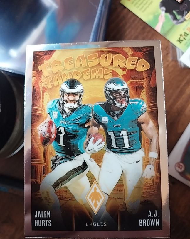 2024 Panini Phoenix #TT-PHL Jalen Hurts, A.J. Brown — front
