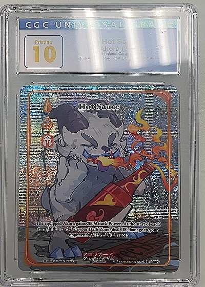 2023 Akora Cards Hot Sauce Collectacon Promo — front