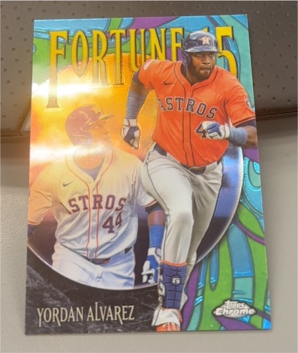 2025 Topps Chrome Fortune 15 #F15-9 Yordan Alvarez — front