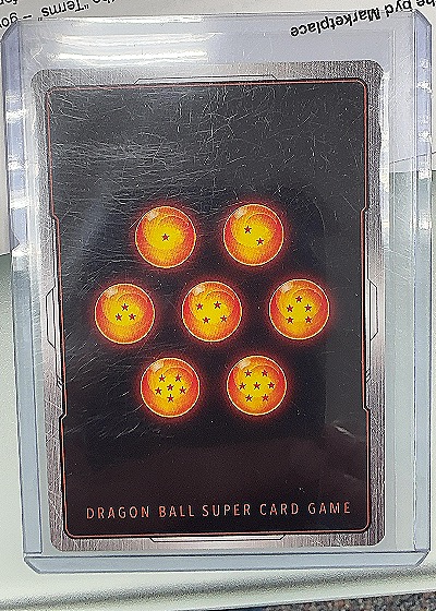 Dragon Ball Super Card Game 2021 BT7-118 Meteoric Energy SSB Vegito SPR Signature — back