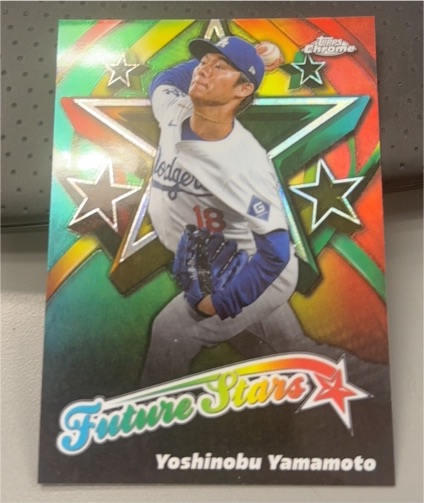 2025 Topps Chrome #FS-6 Yoshinobu Yamamoto Future Stars — front