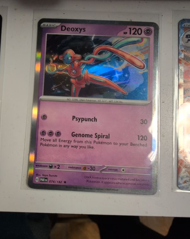 2023 Pokémon Paradox Rift #074 Deoxys — front
