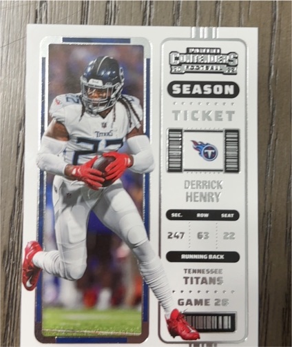 2022 Panini Contenders Season Ticket #100 Derrick Henry — front