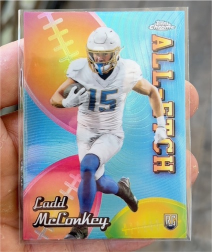 2024 Topps Chrome #CAE-LM Ladd McConkey All-Etch Rookie Card RC — front