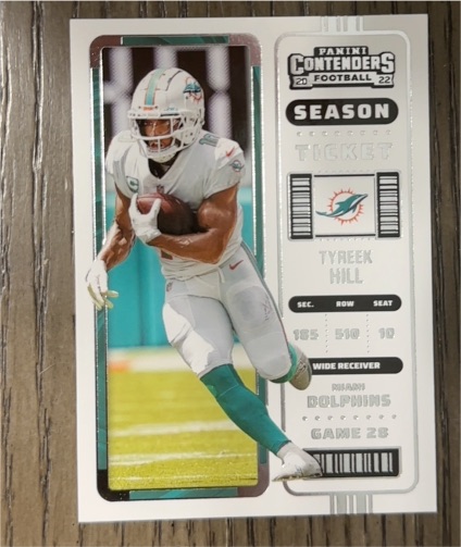 2022 Panini Contenders Season Ticket #80 Tyreek Hill — front