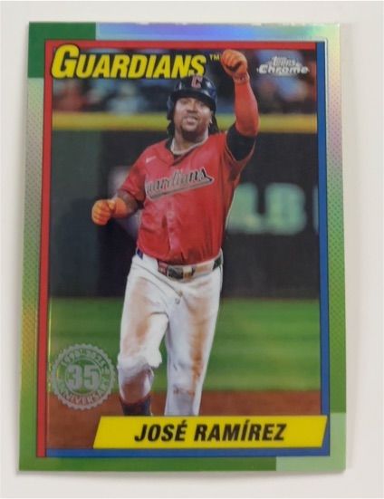 2025 Topps Chrome #90CB-5 José Ramírez — front