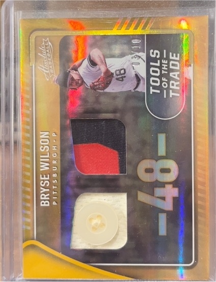 2022 Panini Absolute Tools of the Trade Dual Relic #TTT2-BW Bryse Wilson — front