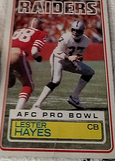 1983 Topps #301 Lester Hayes — front