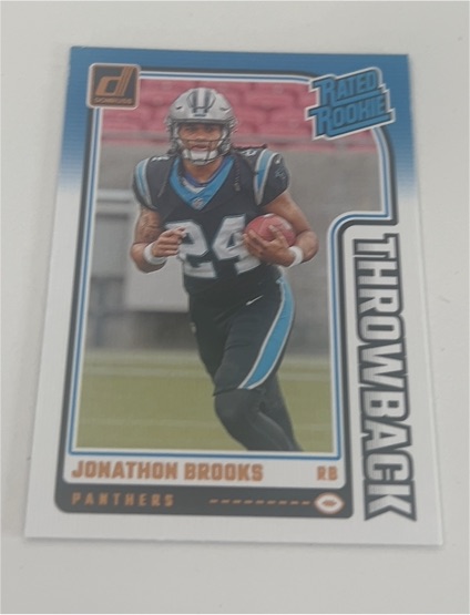 2024 Panini Donruss #27 Jonathon Brooks Rated Rookie Throwback — front