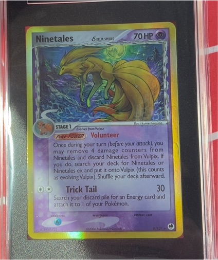 2006 Pokémon EX Dragon Frontiers #8 Ninetales Delta Species — front