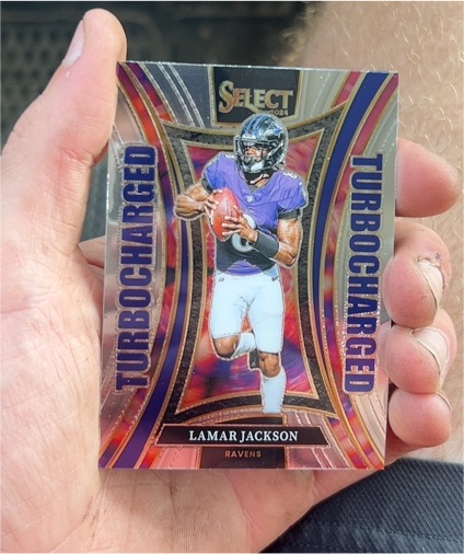 2024 Panini Select #3 Lamar Jackson Turbocharged — front