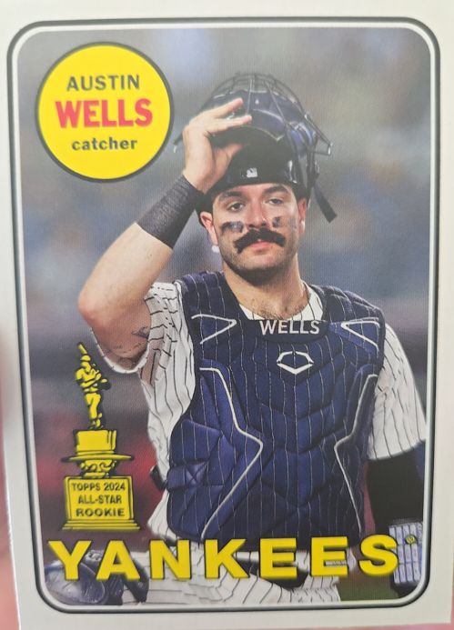 2025 Topps Heritage #H25-18 Austin Wells Heritage 25th Anniversary — front
