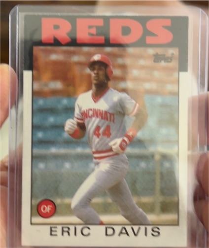 1986 Topps #28 Eric Davis — front