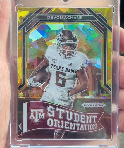 2023 Panini Prizm Draft Picks #SO-13 Devon Achane Student Orientation — front