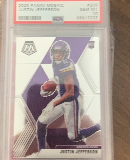 2020 Panini Mosaic #209 Justin Jefferson — front