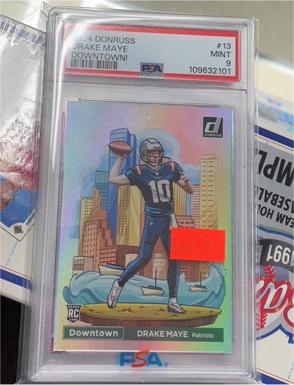 2024 Donruss #13 Drake Maye Downtown — front