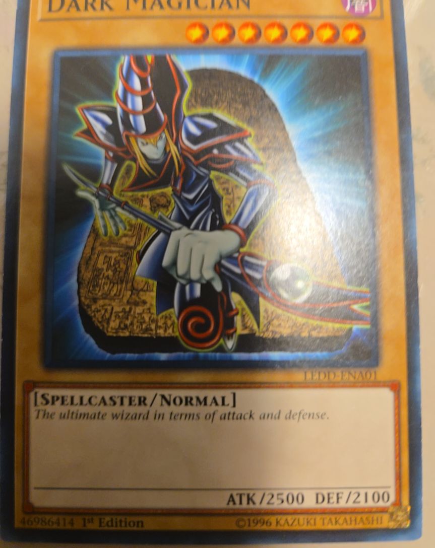 1996 Yu-Gi-Oh! LEDD-ENA01 Dark Magician — front