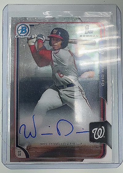 2015 Bowman Chrome #BCAP-WD Wilmer Difo — front
