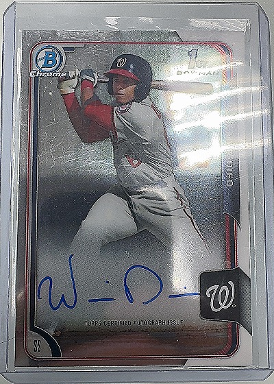 2015 Bowman Chrome #BCAP-WD Wilmer Difo — front
